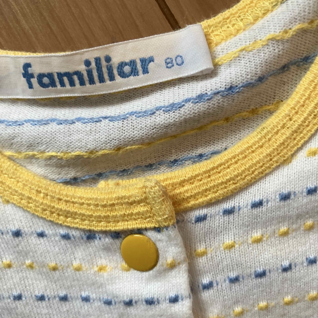 familiar - ファミリア Tシャツワンピース 80の通販 by みみぽぽ familiar - ファミリア Tシャツワンピース 80の通販 by みみぽぽ