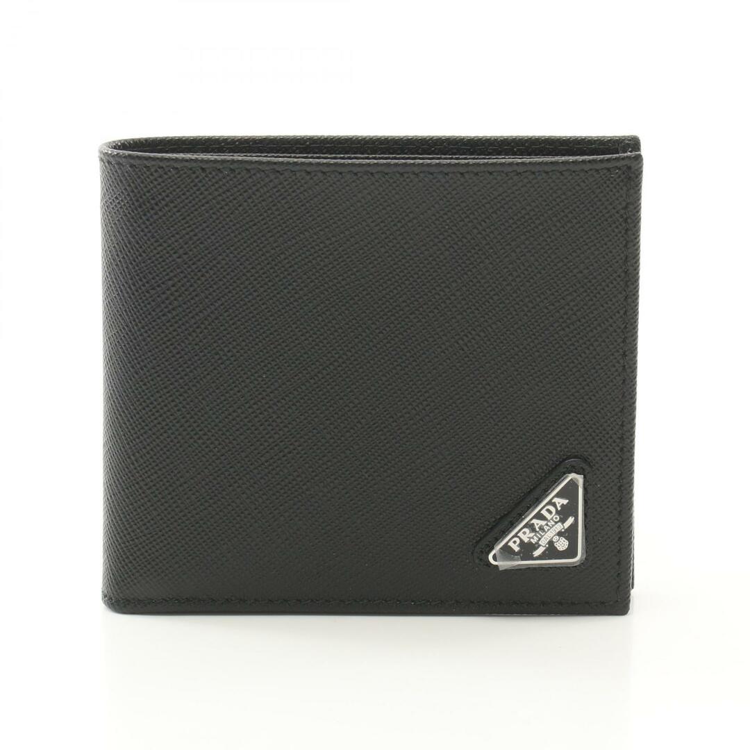 PRADA - プラダ PRADA SAFFIANO TRIANG 二つ折り財布 財布 PRADA - プラダ PRADA SAFFIANO TRIANG 二つ折り財布 財布