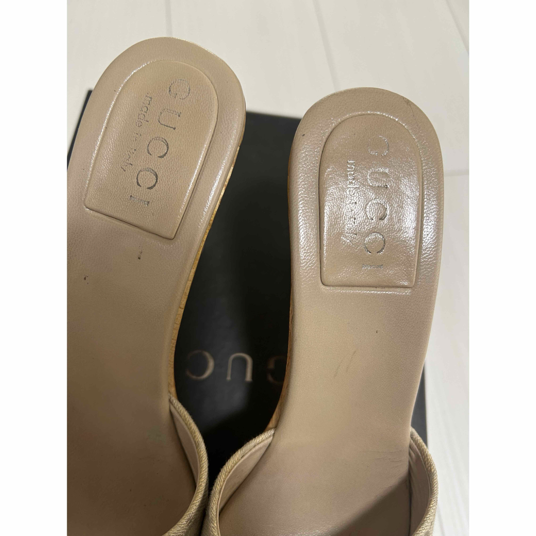 GUCCI - GUCCI ミュール 35ハーフ GGキャンバスの通販 by みるる GUCCI - GUCCI ミュール 35ハーフ GGキャンバスの通販 by みるる