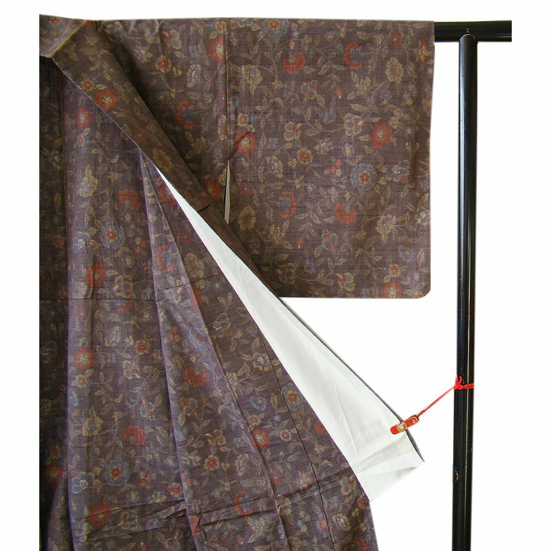 縁」147cm~154cm 単衣 S寸 紬着尺 正絹 B049の通販 by 縁」147cm~154cm 単衣 S寸 紬着尺 正絹 B049の通販 by