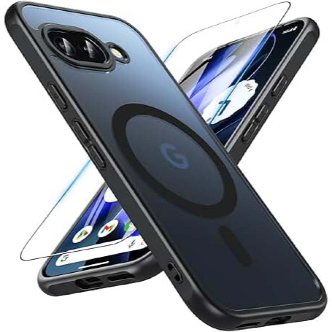 Google Pixel 9a ケース 【ガラスフィルム付き・MagSafe対 スマホ/家電/カメラのスマホアクセサリー(その他)の商品写真