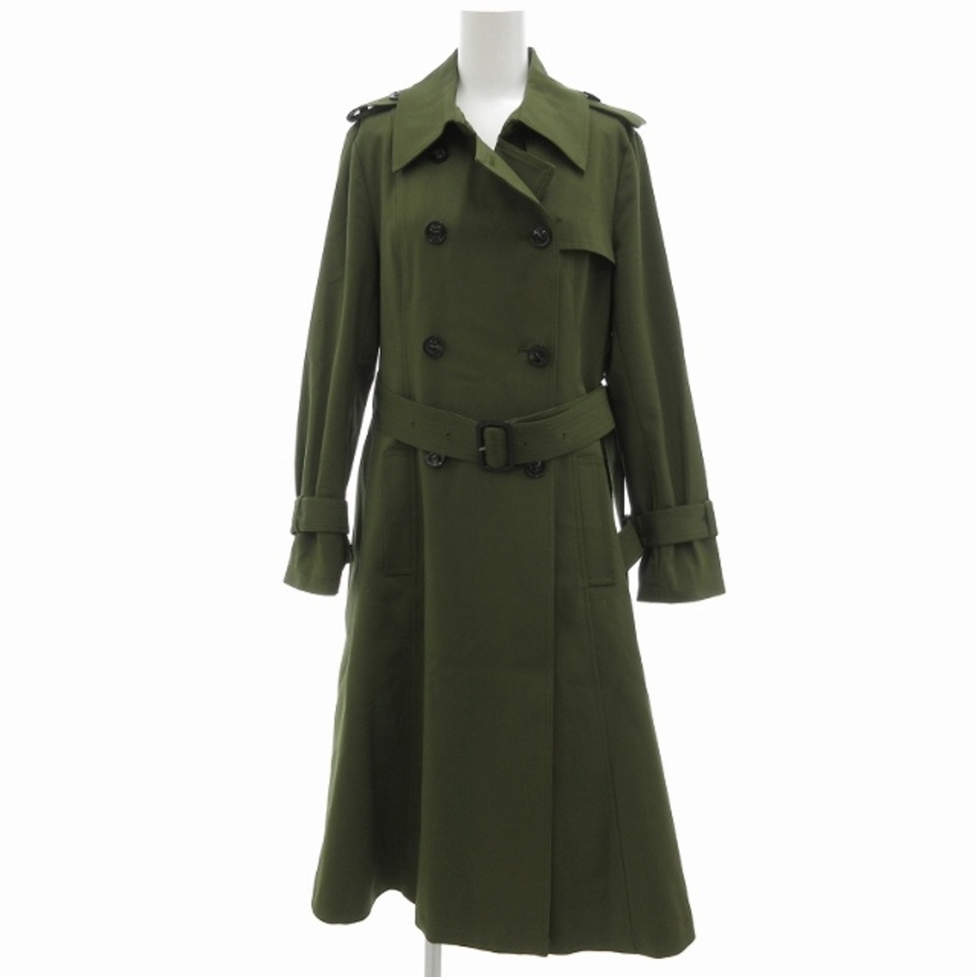other - La MODE トレンチコート ベルト付き ロング丈 38 緑 other - La MODE トレンチコート ベルト付き ロング丈 38 緑