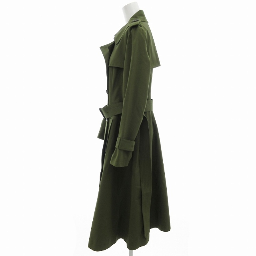 other - La MODE トレンチコート ベルト付き ロング丈 38 緑 other - La MODE トレンチコート ベルト付き ロング丈 38 緑