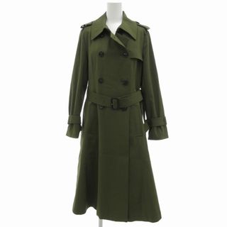 other - La MODE トレンチコート ベルト付き ロング丈 38 緑 other - La MODE トレンチコート ベルト付き ロング丈 38 緑