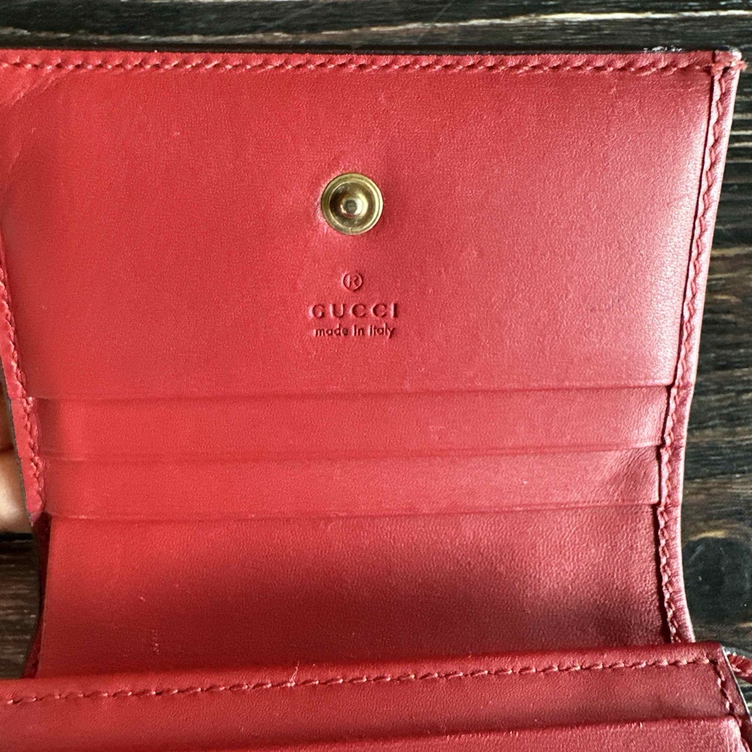 GUCCI - GUCCI グッチ ミニウォレット さくらんぼ 2つ折りの通販 GUCCI - GUCCI グッチ ミニウォレット さくらんぼ 2つ折りの通販