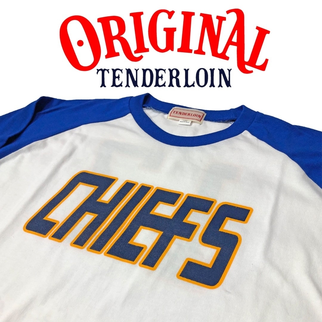 TENDERLOIN - TENDERLOIN☆CHIEFS 17 3/4 SLEEVE Tシャツ TENDERLOIN - TENDERLOIN☆CHIEFS 17 3/4 SLEEVE Tシャツ