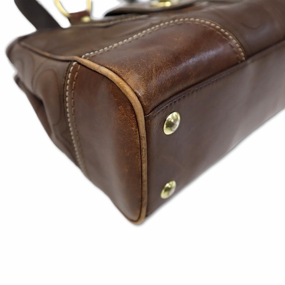 COACH - コーチ COACH レザー ターンロック シグネチャー トート COACH - コーチ COACH レザー ターンロック シグネチャー トート