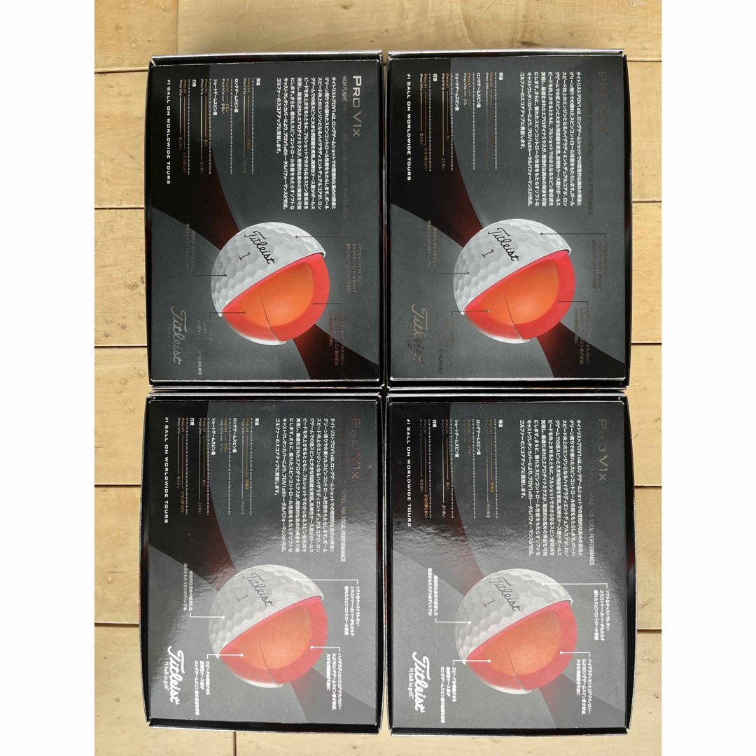 Titleist - Titleist Pro V1x ゴルフボール 4箱セットの通販 by Titleist - Titleist Pro V1x ゴルフボール 4箱セットの通販 by