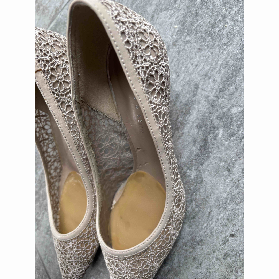 Charles and Keith - チャールズアンドキース レースパンプス 総 Charles and Keith - チャールズアンドキース レースパンプス 総