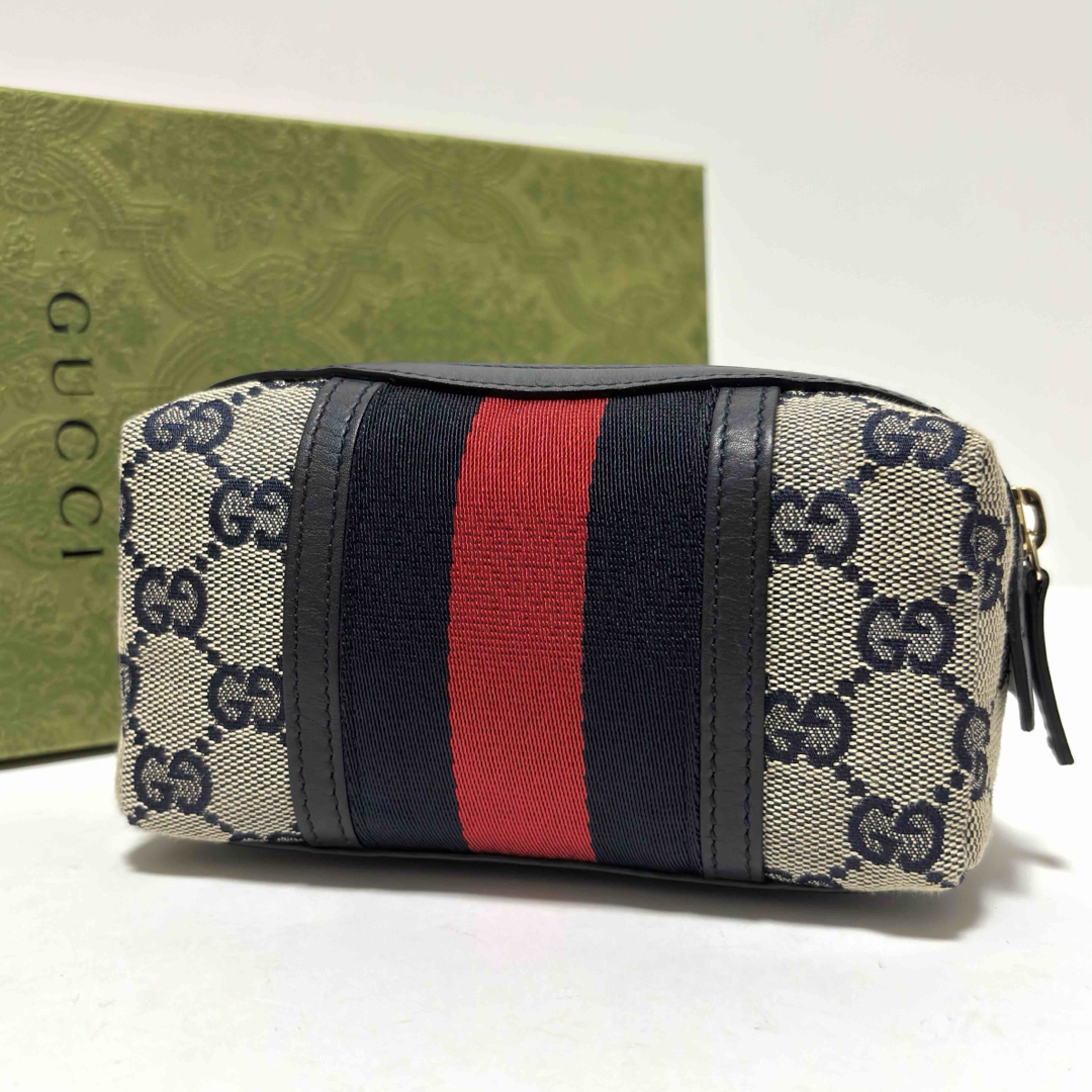 GUCCI - 177✨未使用保管品✨GUCCI グッチ ポーチ GGキャンバス GUCCI - 177✨未使用保管品✨GUCCI グッチ ポーチ GGキャンバス
