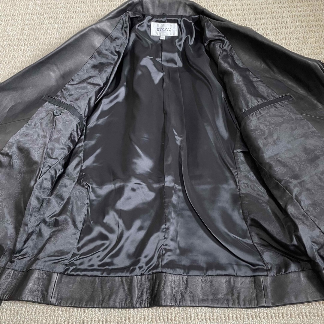 MONSIEUR NICOLE - 【美品】サイズL NICOLE ダブル ライダース MONSIEUR NICOLE - 【美品】サイズL NICOLE ダブル ライダース