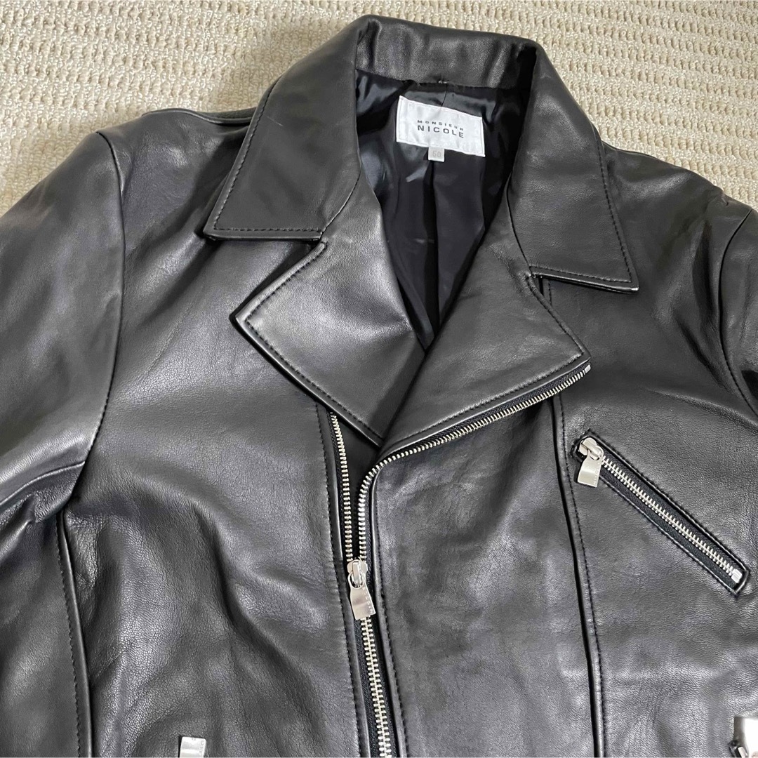 MONSIEUR NICOLE - 【美品】サイズL NICOLE ダブル ライダース MONSIEUR NICOLE - 【美品】サイズL NICOLE ダブル ライダース