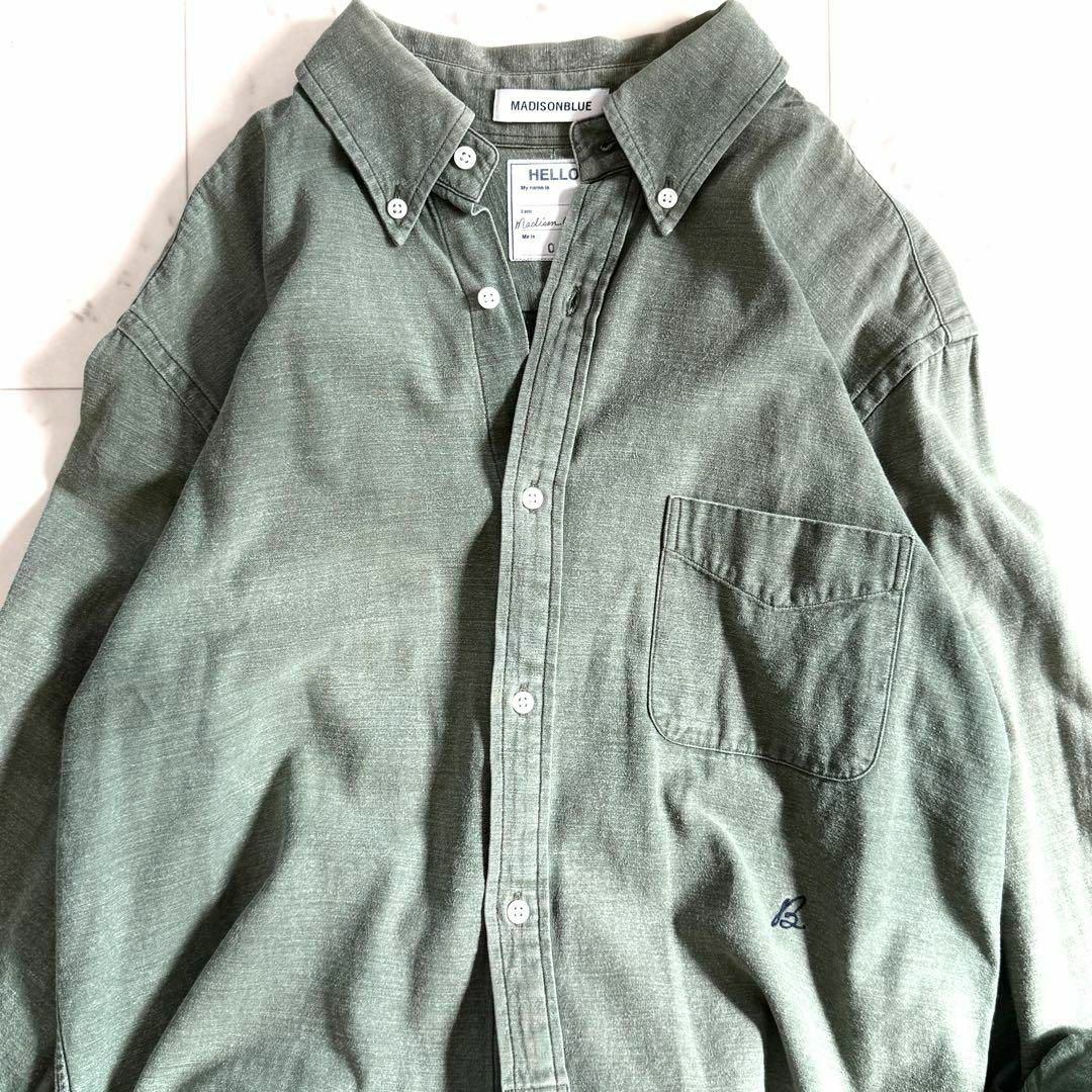 MADISONBLUE - 美品//マディソンブルー ハンプトンシャツ カーキ MADISONBLUE - 美品//マディソンブルー ハンプトンシャツ カーキ