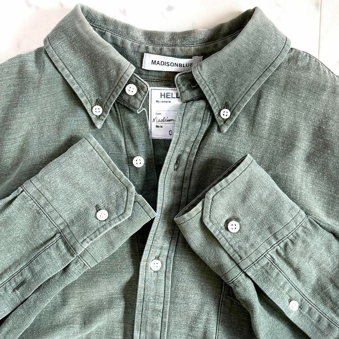 MADISONBLUE - 美品//マディソンブルー ハンプトンシャツ カーキ MADISONBLUE - 美品//マディソンブルー ハンプトンシャツ カーキ