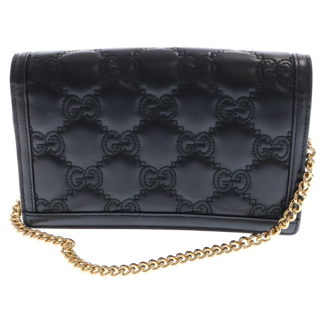 GUCCI - GUCCI グッチ GGマトラッセ チェーンレザーウォレット GUCCI - GUCCI グッチ GGマトラッセ チェーンレザーウォレット