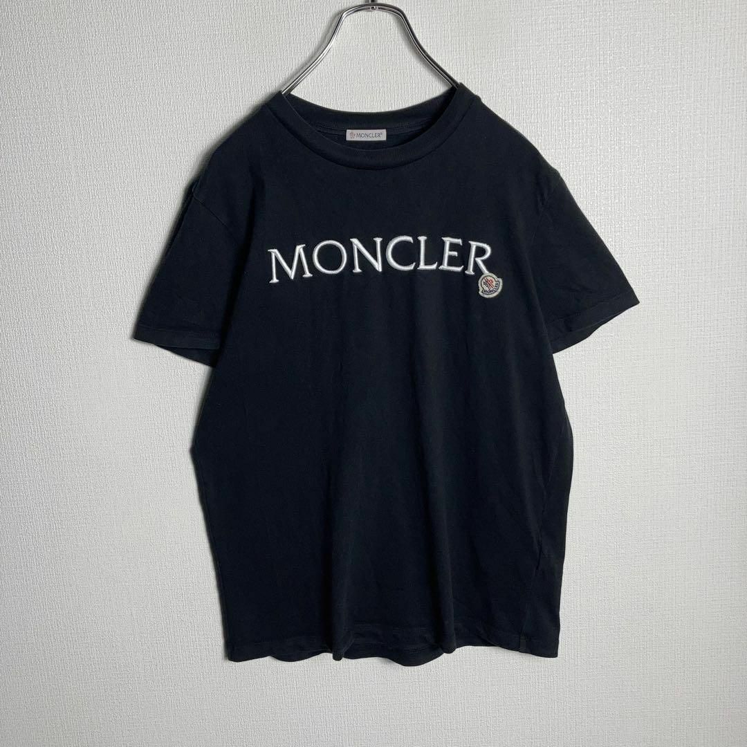 MONCLER - MONCLER モンクレール Tシャツ 刺繍ロゴ ロゴワッペン MONCLER - MONCLER モンクレール Tシャツ 刺繍ロゴ ロゴワッペン