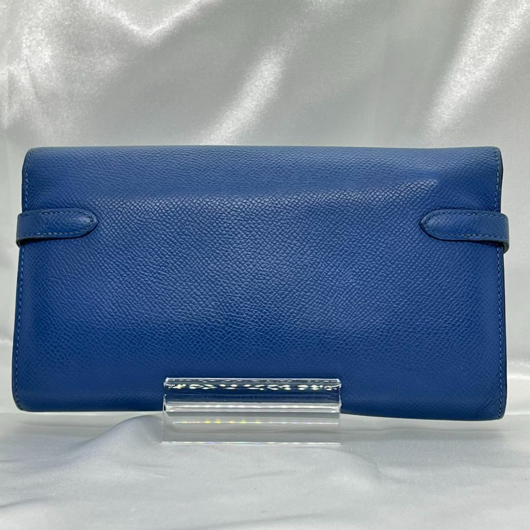 HERMES - エルメス ケリーウォレット ロング C刻印 セレスト HERMES - エルメス ケリーウォレット ロング C刻印 セレスト