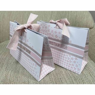 Christian Dior - Diorショッパー4枚セットおまけリボン付紙袋 Christian Dior - Diorショッパー4枚セットおまけリボン付紙袋