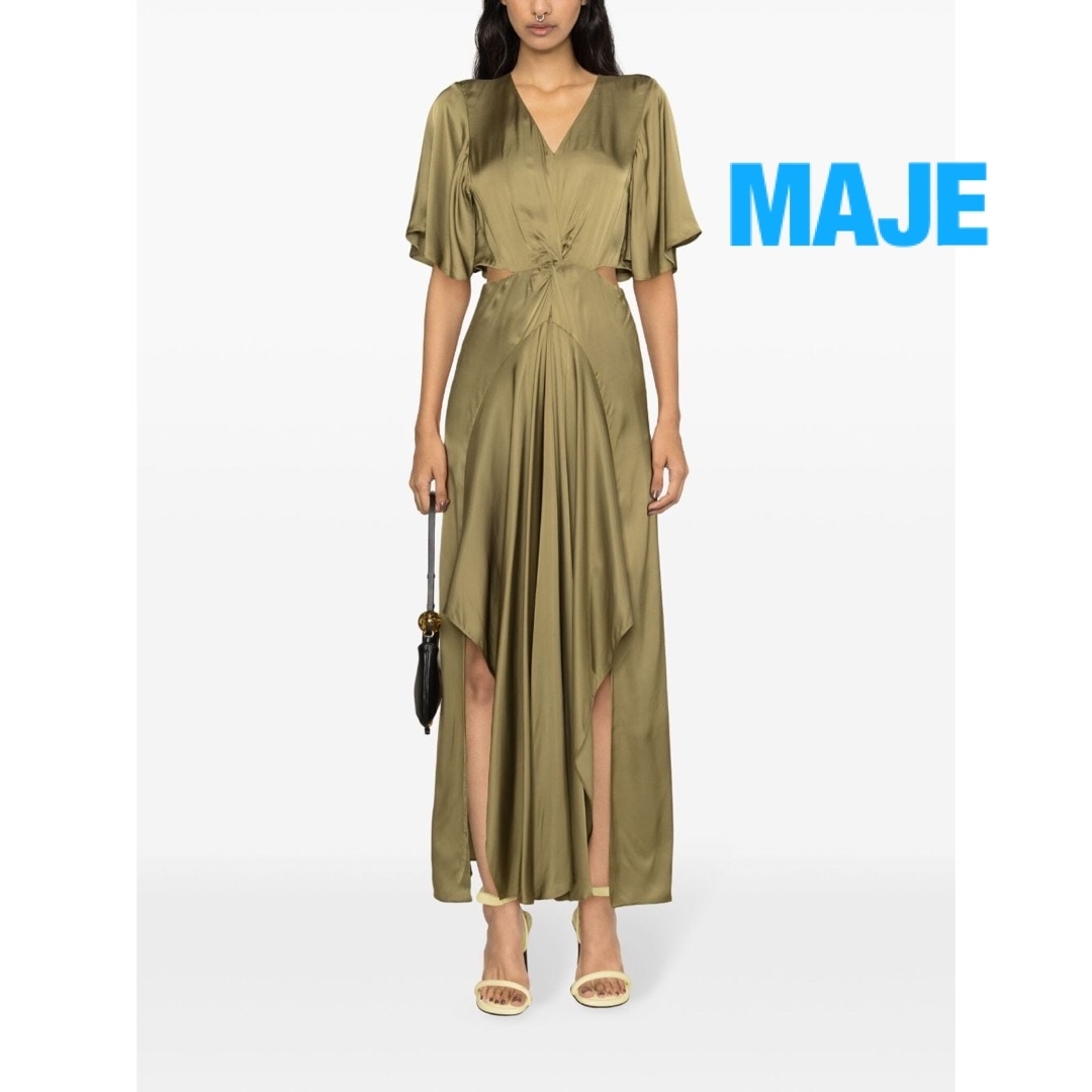 maje - ❇️MAJEマージュ正規25春夏新作ロングサテンワンピース maje - ❇️MAJEマージュ正規25春夏新作ロングサテンワンピース