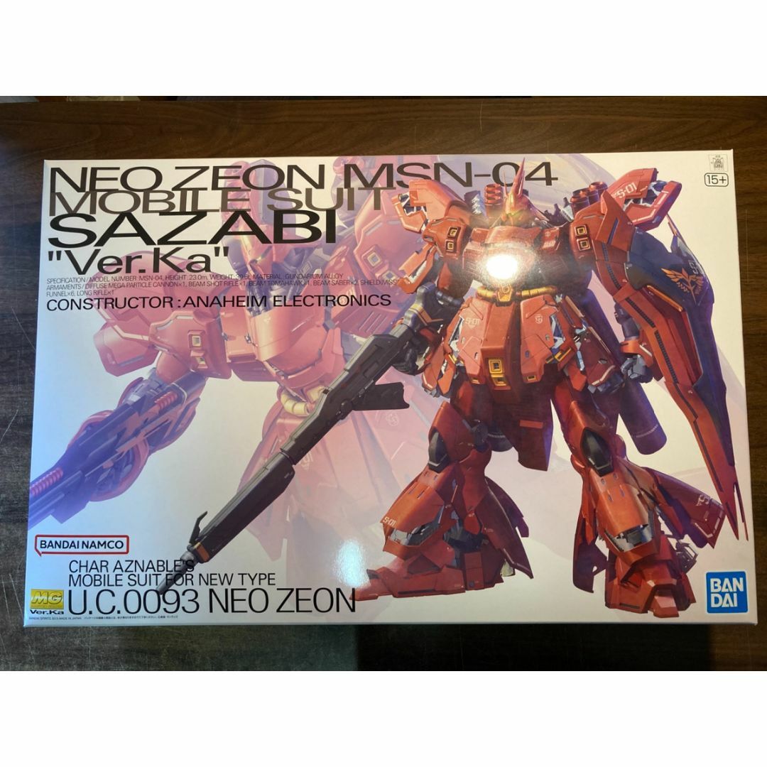 BANDAI(バンダイ)のMG 機動戦士ガンダム 逆襲のシャア MSN-04 サザビー Ver.Ka L1 エンタメ/ホビーのおもちゃ/ぬいぐるみ(模型/プラモデル)の商品写真