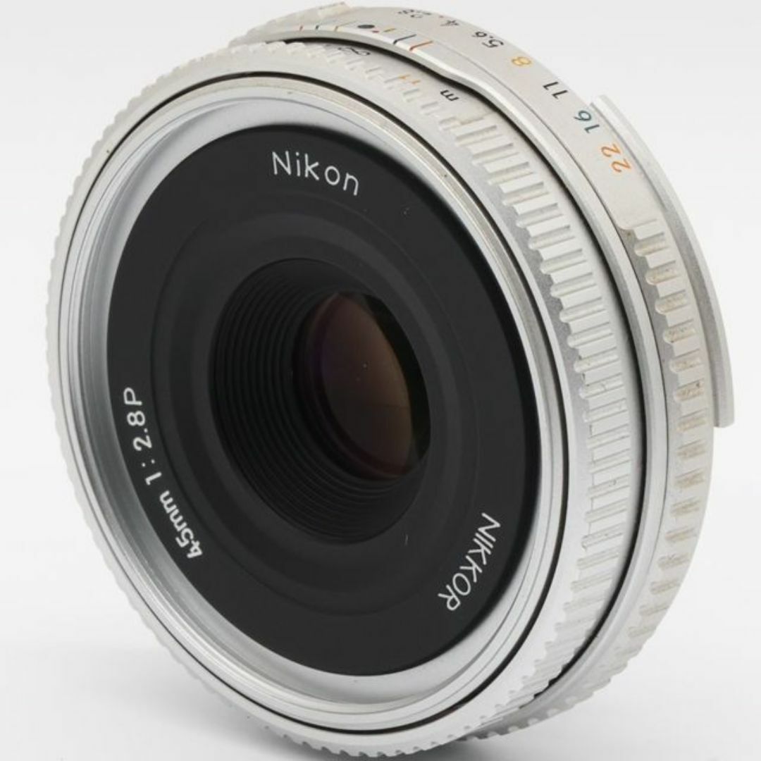 Nikon - <美品>Nikon Ai 45mm F2.8P シルバー 超薄型パン Nikon - <美品>Nikon Ai 45mm F2.8P シルバー 超薄型パン