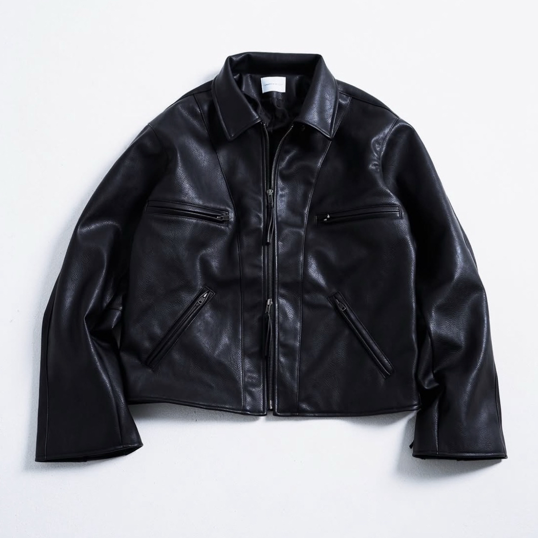 Camphor wood zipped leather sport jacketの通販 by ︎K✴︎'s Camphor wood zipped leather sport jacketの通販 by ︎K✴︎'s
