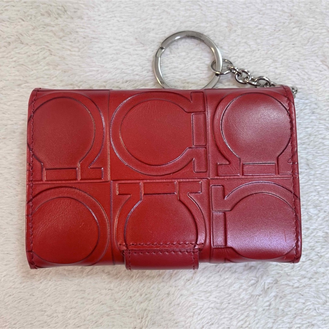 Salvatore Ferragamo - 美品 フェラガモ 二つ折り 小銭入れ パス Salvatore Ferragamo - 美品 フェラガモ 二つ折り 小銭入れ パス
