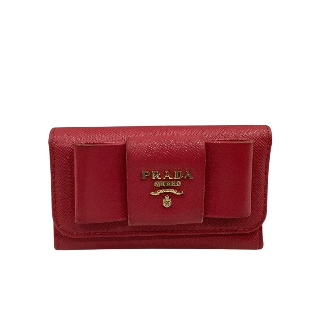 PRADA - PRADA プラダ 6連 キーケース 1PG222 ピンク PRADA - PRADA プラダ 6連 キーケース 1PG222 ピンク