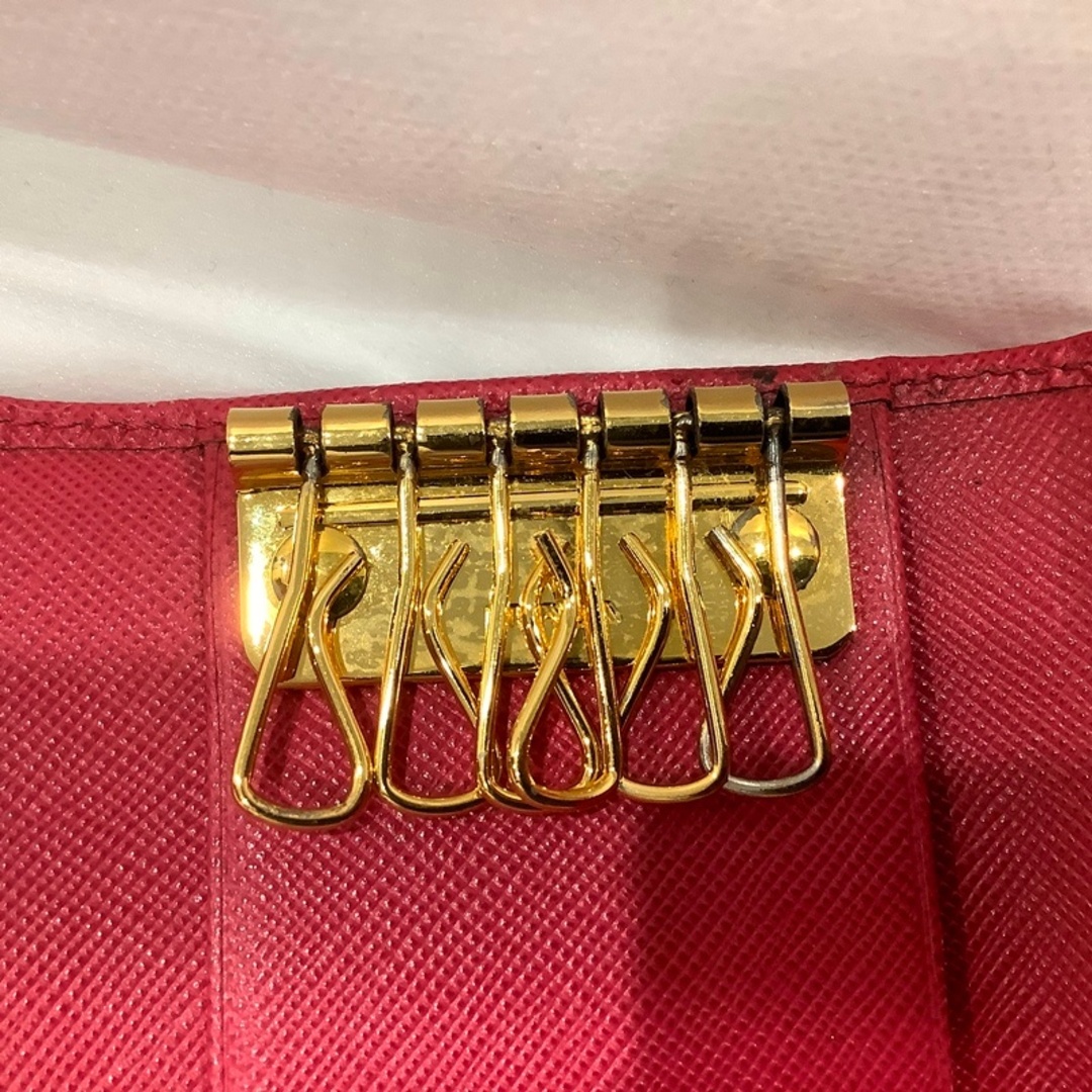 PRADA - PRADA プラダ 6連 キーケース 1PG222 ピンク PRADA - PRADA プラダ 6連 キーケース 1PG222 ピンク