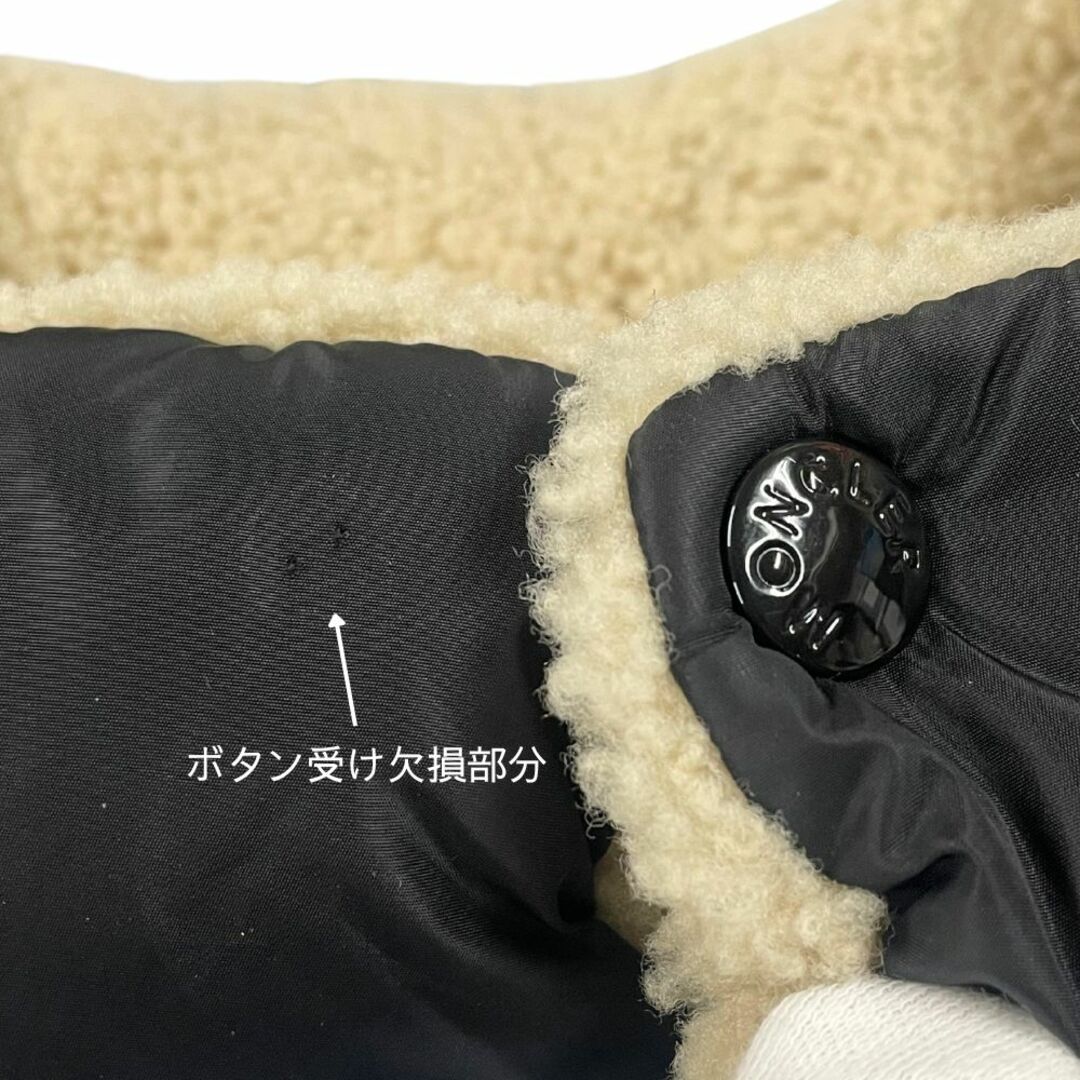 MONCLER - MONCLER モンクレール AVORD 襟ボア ダウンベスト MONCLER - MONCLER モンクレール AVORD 襟ボア ダウンベスト