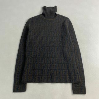 FENDI - フェンディ ニット FENDI タートルネック ズッカ柄 FENDI - フェンディ ニット FENDI タートルネック ズッカ柄
