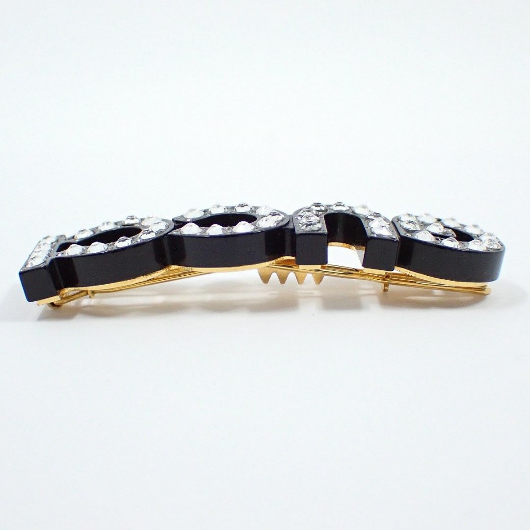GUCCI - GUCCI グッチ ロゴ ヘアクリップ バレッタ ブラック GUCCI - GUCCI グッチ ロゴ ヘアクリップ バレッタ ブラック