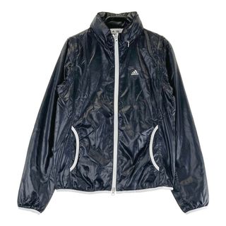 サイズ：S ADIDAS GOLF アディダスゴルフ  フード付 2WAY ジップジャケット 総柄 ブラック系 [240101428568] ゴルフウェア レディース ストスト(ウエア)