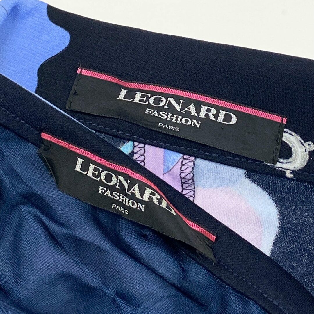 LEONARD - 40d28 LEONARD レオナール セットアップスカート 花柄 LEONARD - 40d28 LEONARD レオナール セットアップスカート 花柄