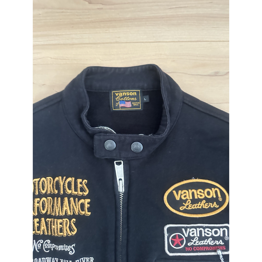 VANSON - メンズ VANSON バンソン パーカー ブラック Lサイズの VANSON - メンズ VANSON バンソン パーカー ブラック Lサイズの
