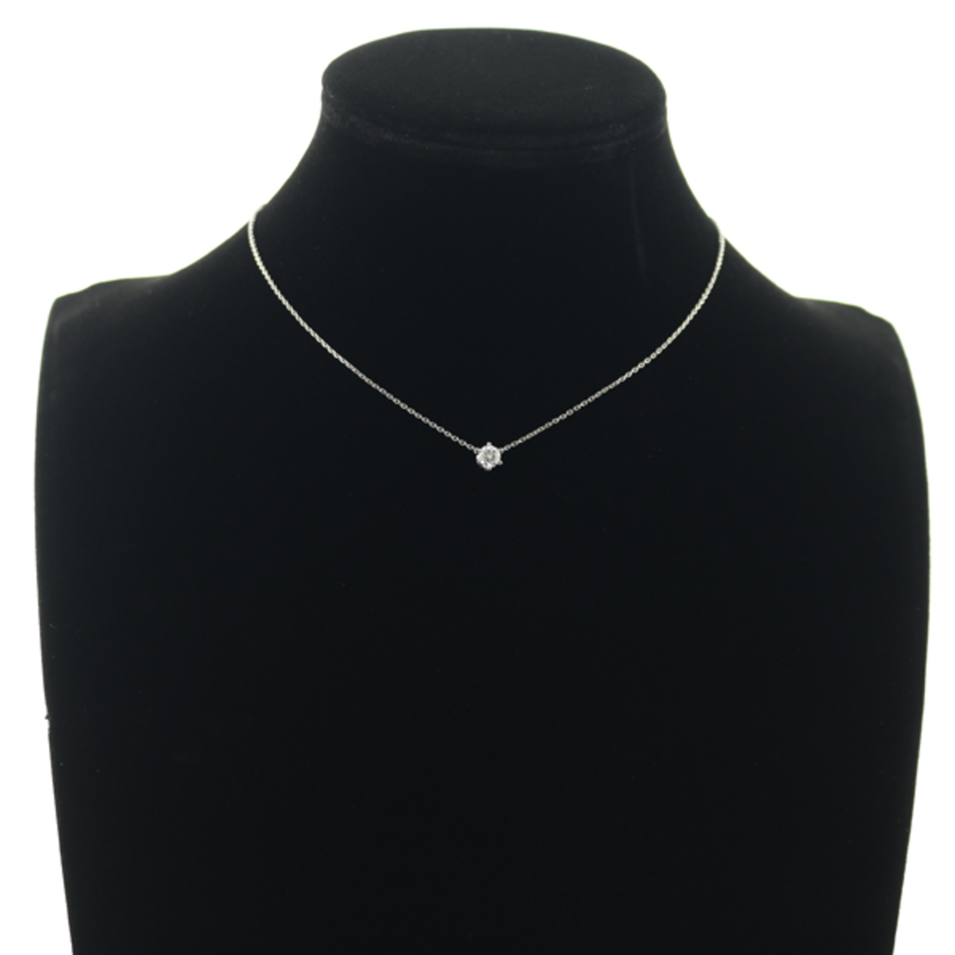 4℃ - 4℃ ネックレス ダイヤ ダイヤモンド 0.406ct 一粒 Pt850 の 4℃ - 4℃ ネックレス ダイヤ ダイヤモンド 0.406ct 一粒 Pt850 の