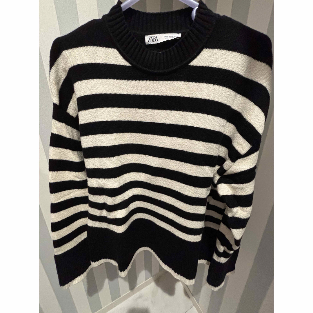 ZARA - ZARA レディース ストライプ ニットセーター XSの通販 by ZARA - ZARA レディース ストライプ ニットセーター XSの通販 by