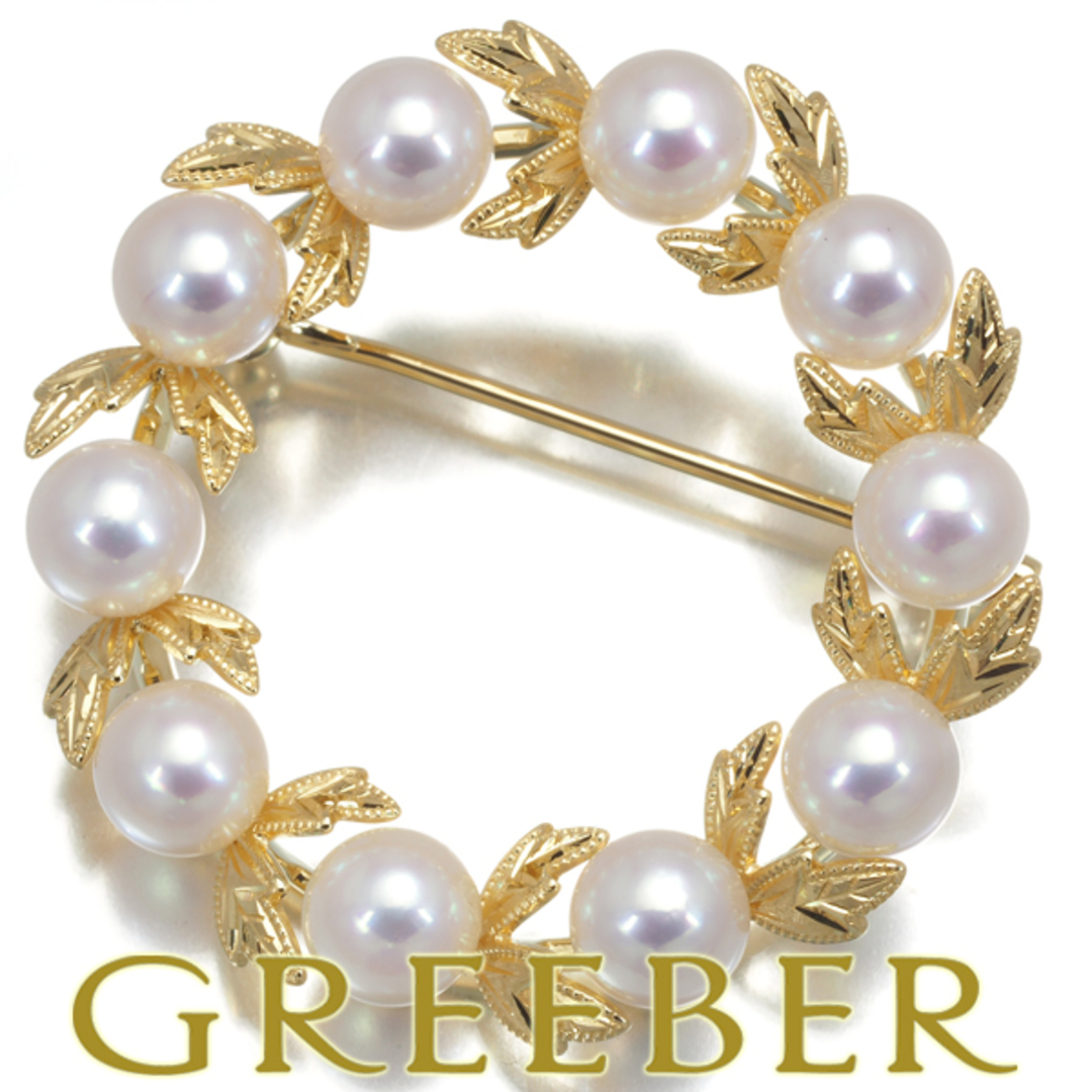 MIKIMOTO - ミキモト ブローチ パール 真珠 6.0mm サークル MIKIMOTO - ミキモト ブローチ パール 真珠 6.0mm サークル