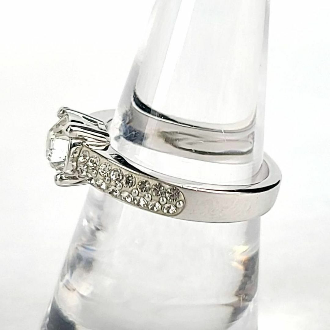 SWAROVSKI - ▽極美品▽スワロフスキー リング 1粒 パヴェ 55 約 SWAROVSKI - ▽極美品▽スワロフスキー リング 1粒 パヴェ 55 約