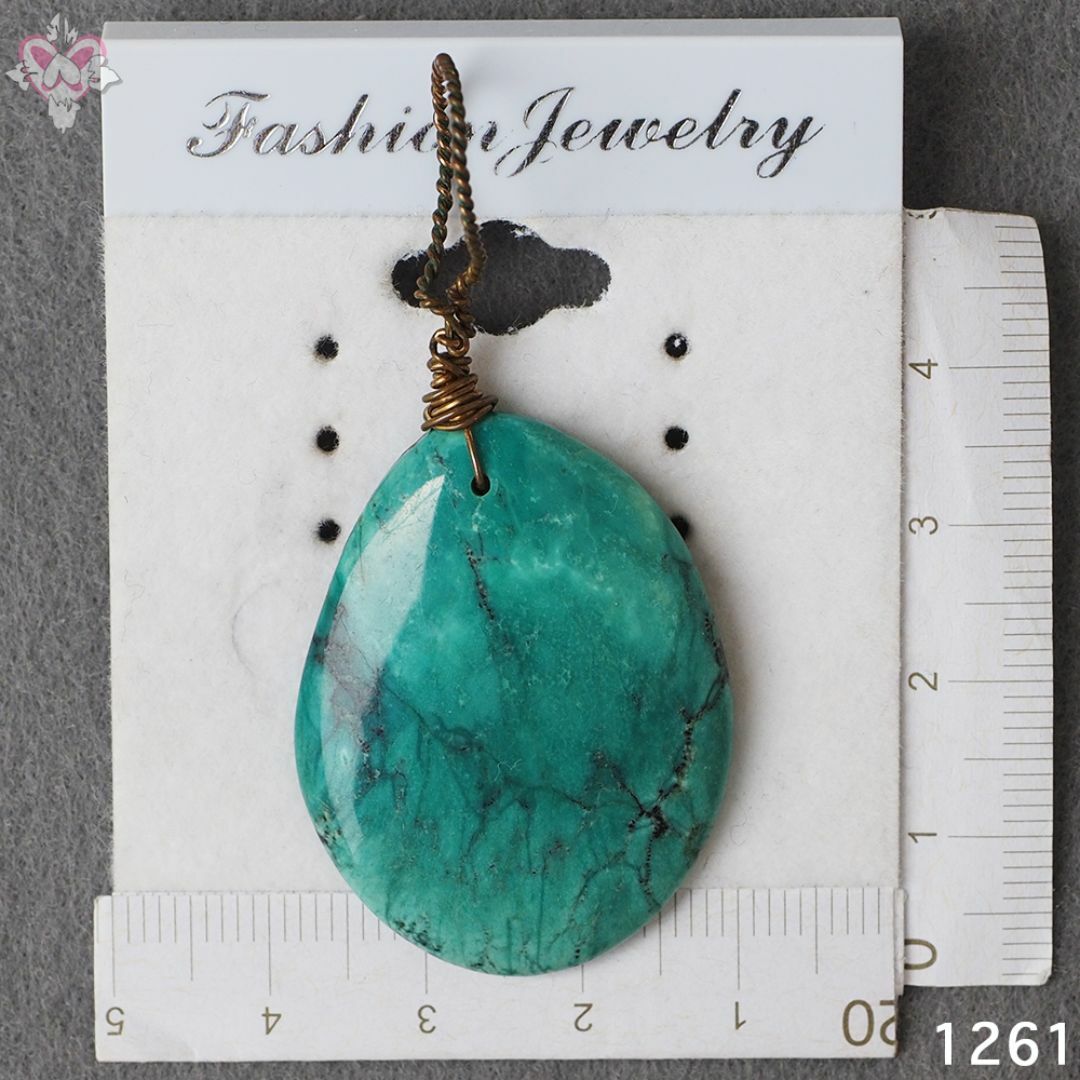 INDIAN JEWELRY - 35mm 大粒 ターコイズ ペンダントトップ INDIAN JEWELRY - 35mm 大粒 ターコイズ ペンダントトップ