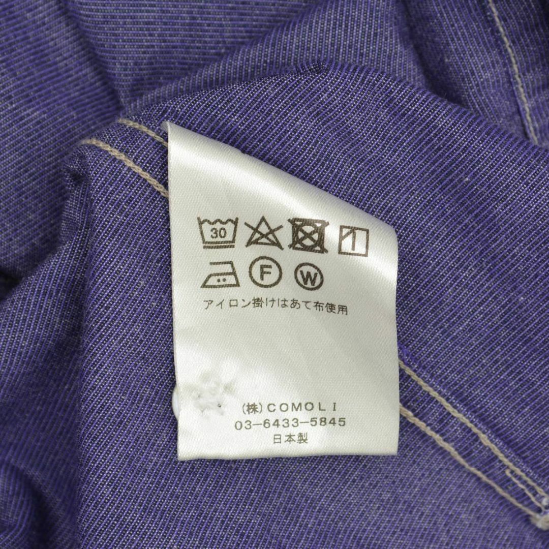 COMOLI - 【COMOLI】N03-02004 open collar shirt コットン COMOLI - 【COMOLI】N03-02004 open collar shirt コットン