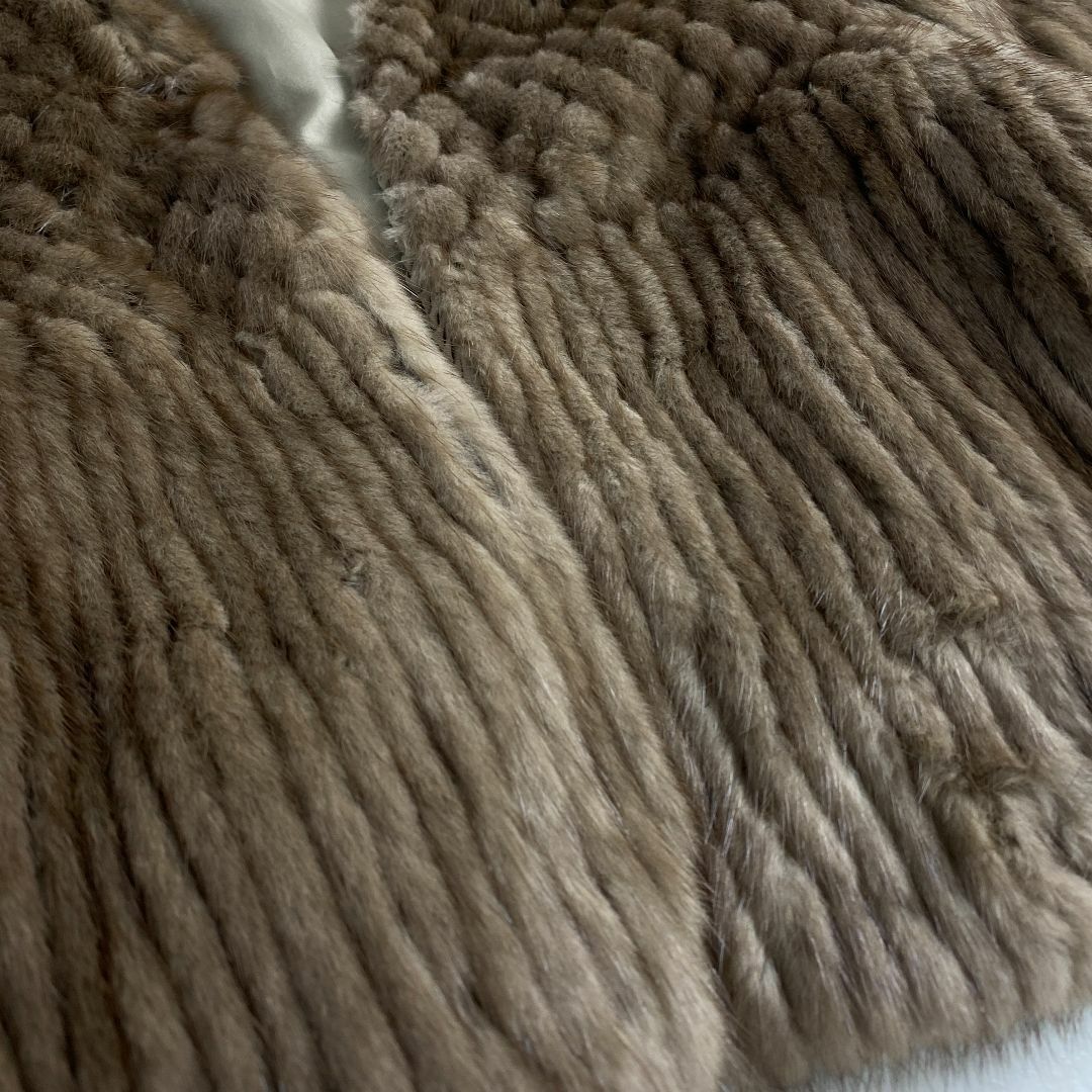 毛皮コート SAGA MINK 上質 クロップド丈 希少デザイン