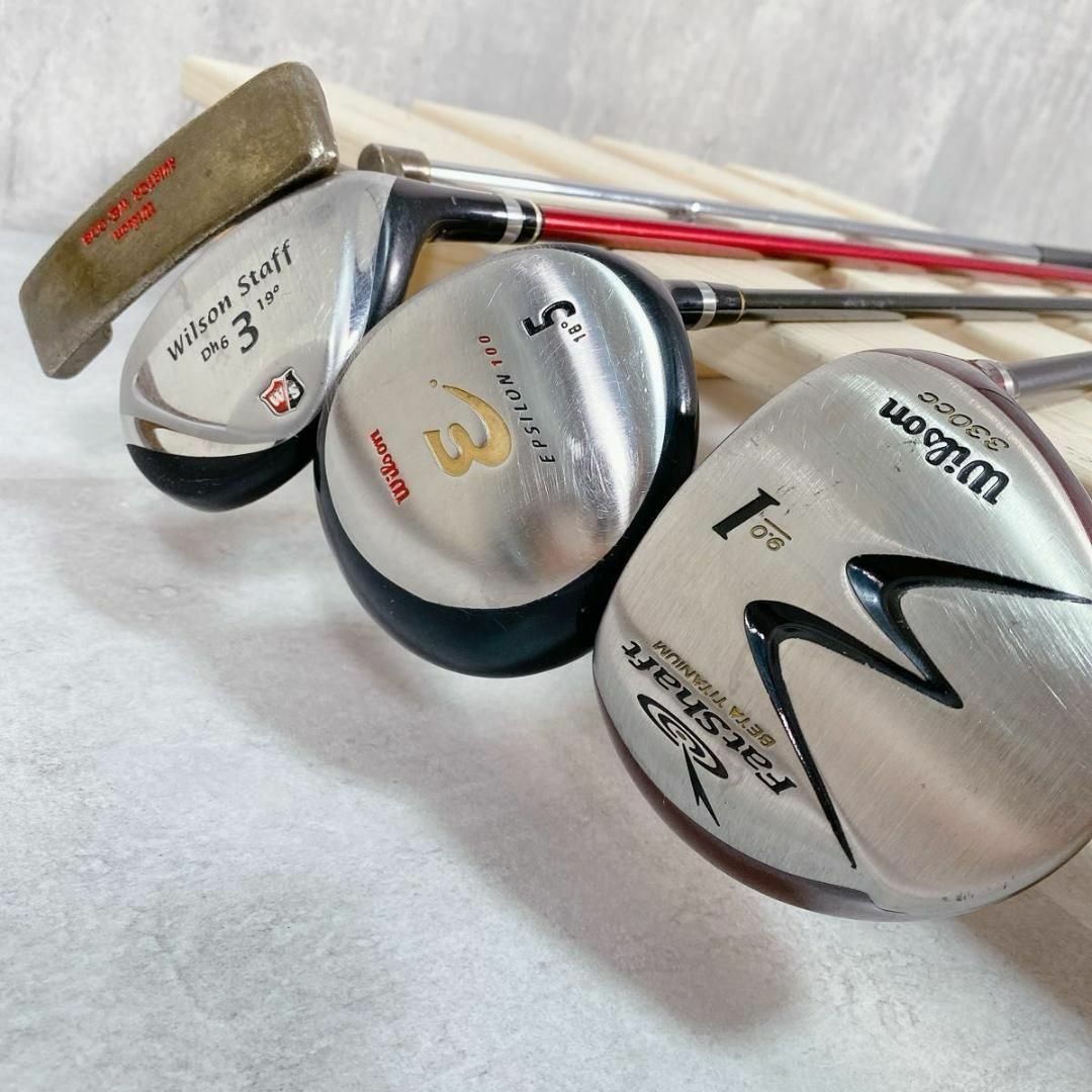 wilson - W399 Wilson DAIWA メンズ ゴルフ クラブセット 13点 wilson - W399 Wilson DAIWA メンズ ゴルフ クラブセット 13点
