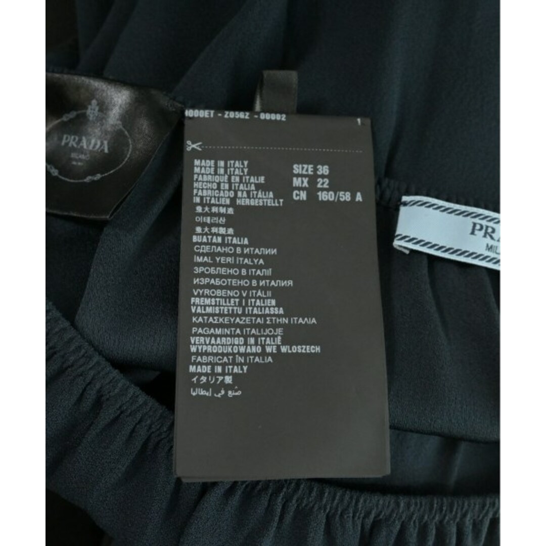 PRADA - PRADA プラダ ひざ丈スカート 36(XS位) 紺 【古着 PRADA - PRADA プラダ ひざ丈スカート 36(XS位) 紺 【古着