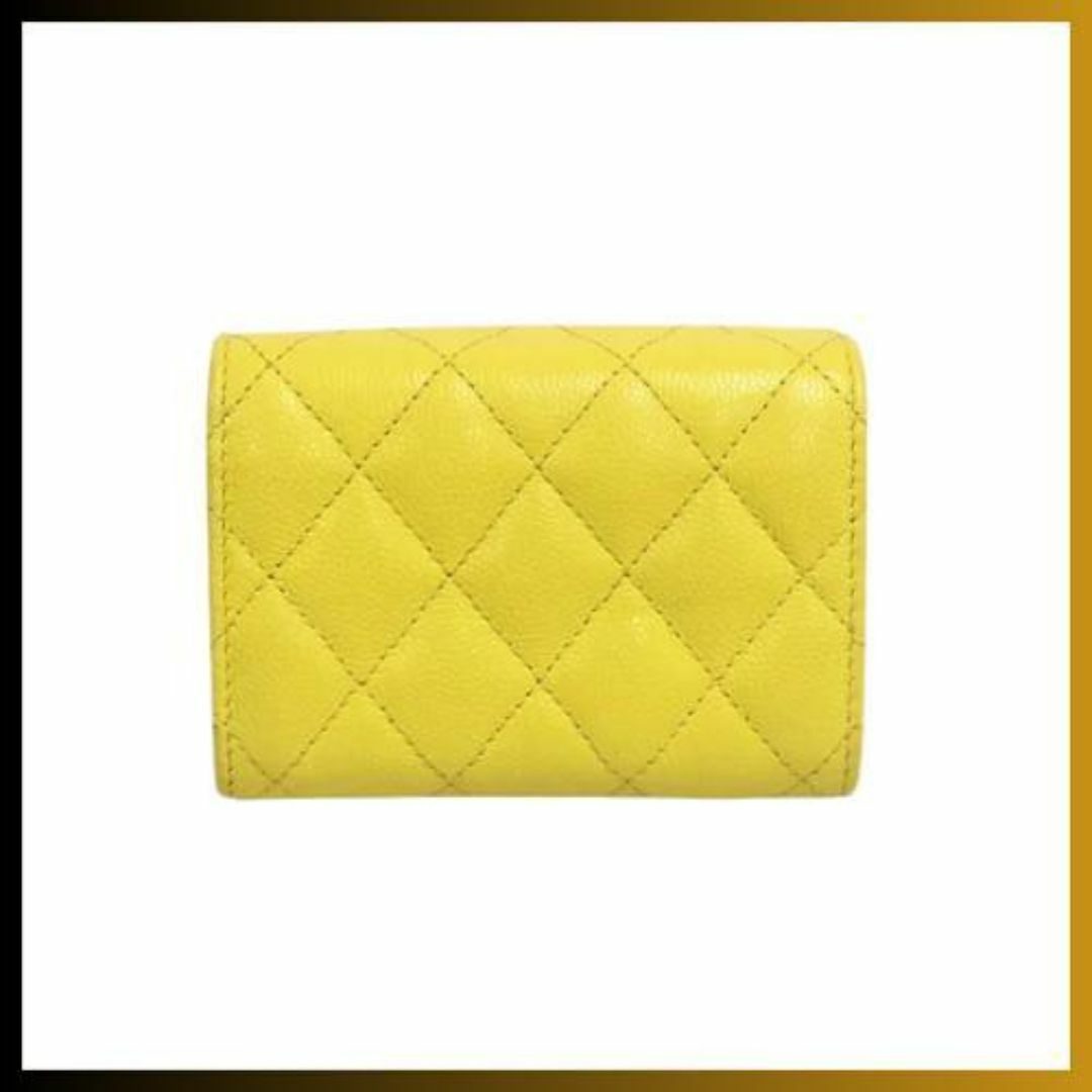 CHANEL - シャネル キャビアスキン マトラッセ 三つ折り財布 CHANEL - シャネル キャビアスキン マトラッセ 三つ折り財布