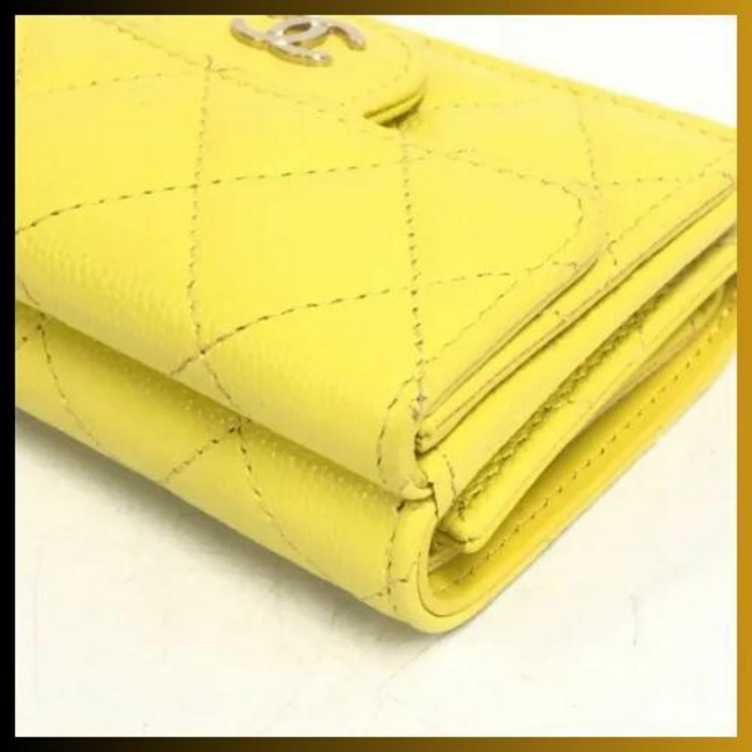 CHANEL - シャネル キャビアスキン マトラッセ 三つ折り財布 CHANEL - シャネル キャビアスキン マトラッセ 三つ折り財布