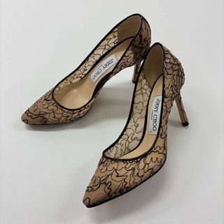 JIMMY CHOO - 良品 JIMMY CHOO レース ヒール パンプス サイズ JIMMY CHOO - 良品 JIMMY CHOO レース ヒール パンプス サイズ