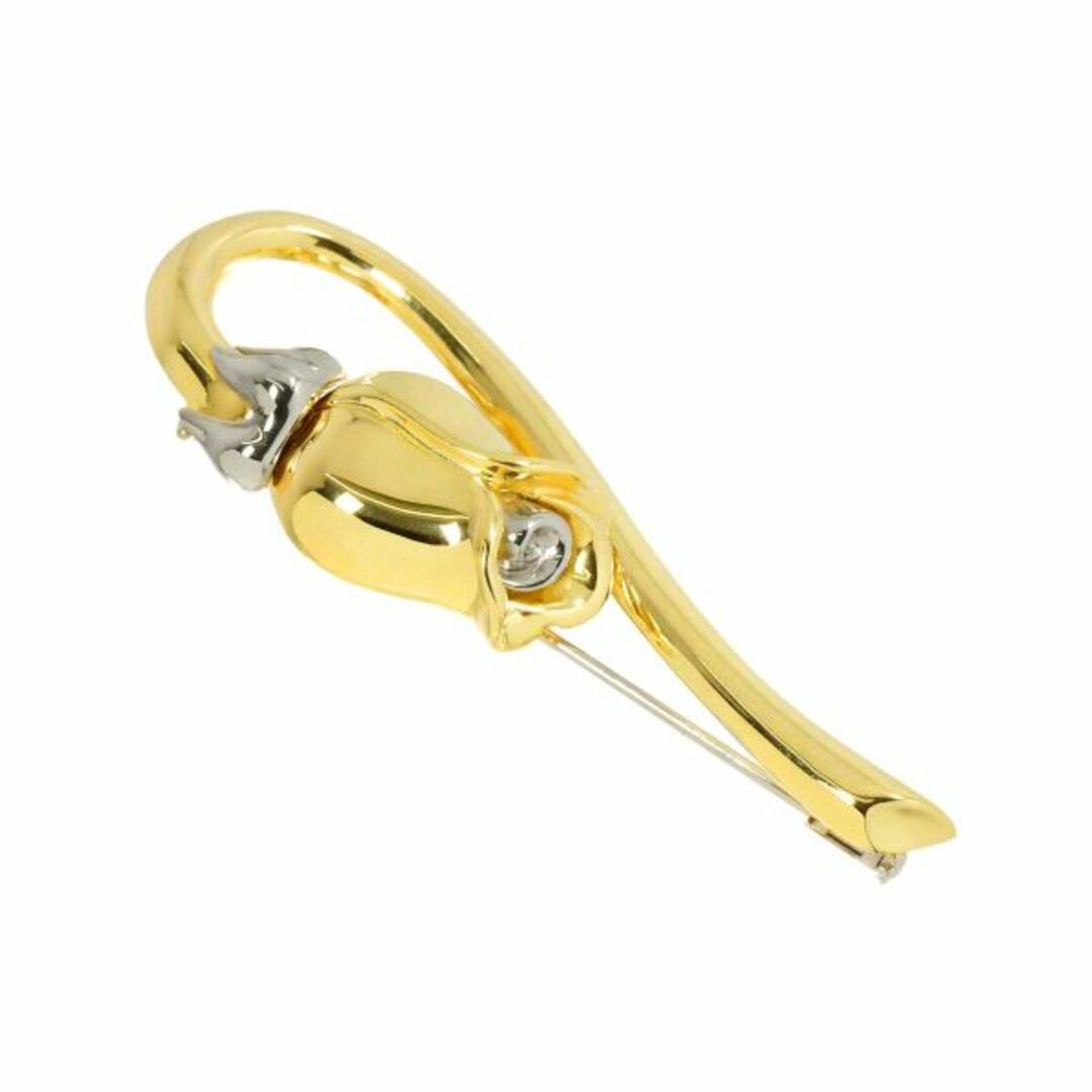 MIKIMOTO - ミキモト MIKIMOTO ブローチ K18 YG WG イエロー MIKIMOTO - ミキモト MIKIMOTO ブローチ K18 YG WG イエロー