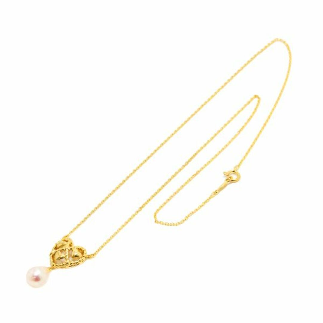 MIKIMOTO - ミキモト MIKIMOTO 淡水真珠 ハート ネックレス 40cm MIKIMOTO - ミキモト MIKIMOTO 淡水真珠 ハート ネックレス 40cm