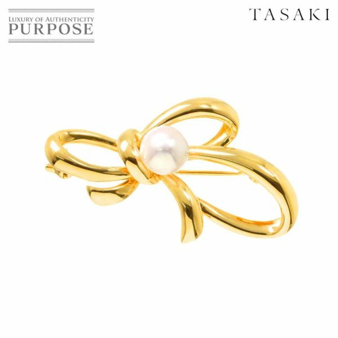 TASAKI - タサキ TASAKI アコヤ真珠 7.6mm ブローチ K18 YG TASAKI - タサキ TASAKI アコヤ真珠 7.6mm ブローチ K18 YG